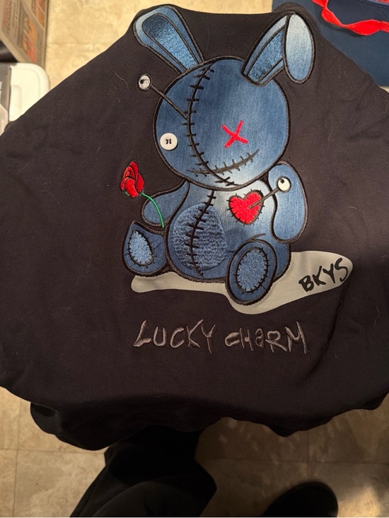 Bkys Other - BKYS Men’s Navy Crewneck Sweater with Blue Bunny Appliqué